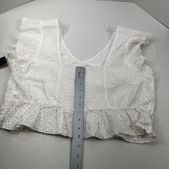 Wild Fable Women's Size XXL V-Neck Floral Bohemian Top White New With Tags - Picture 12 of 12